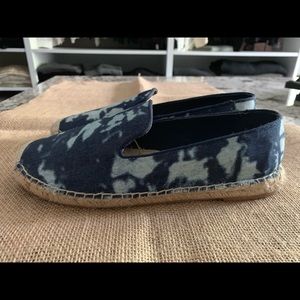 Steven denim tie dye espadrille.